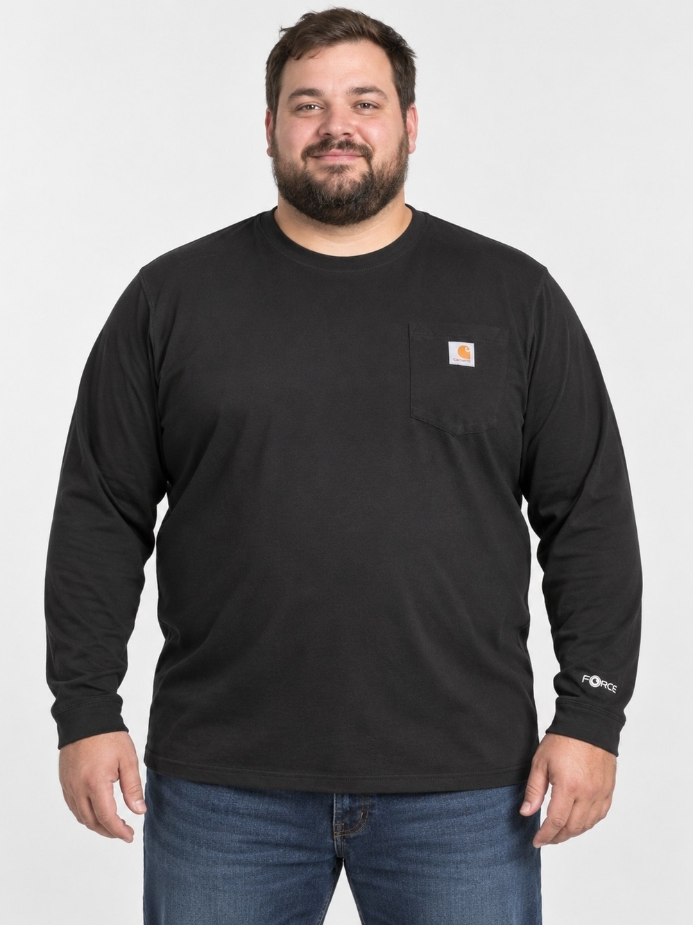 Carhartt Men’s Long Sleeve Work Pocket Tee - Black